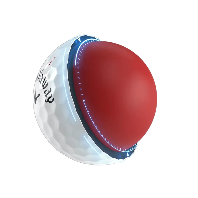Custom Logo Callaway Chrome Soft 24 Golf Balls - White