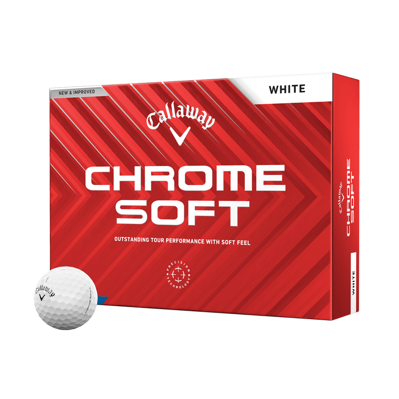 Custom Logo Callaway Chrome Soft 24 Golf Balls - White