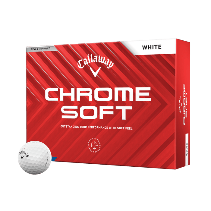 Custom Logo Callaway Chrome Soft 24 Golf Balls - White