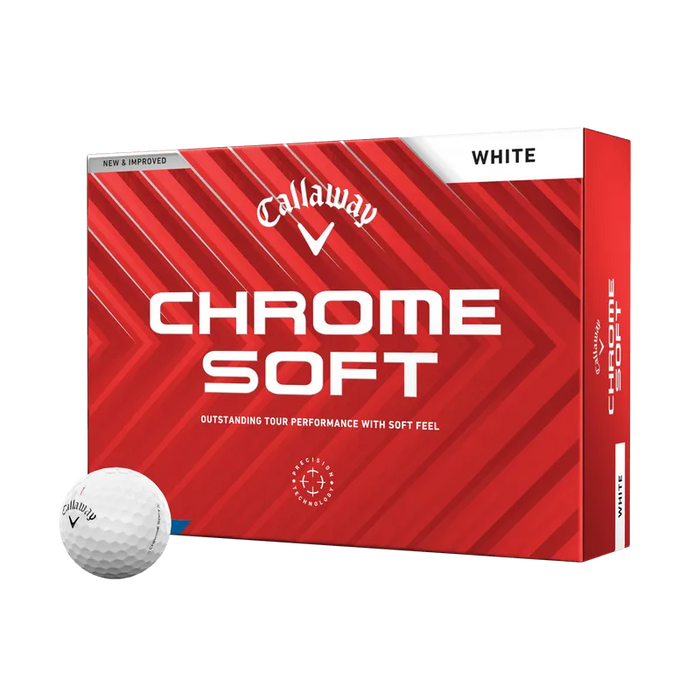 Custom Logo Callaway Chrome Soft 24 Golf Balls - White