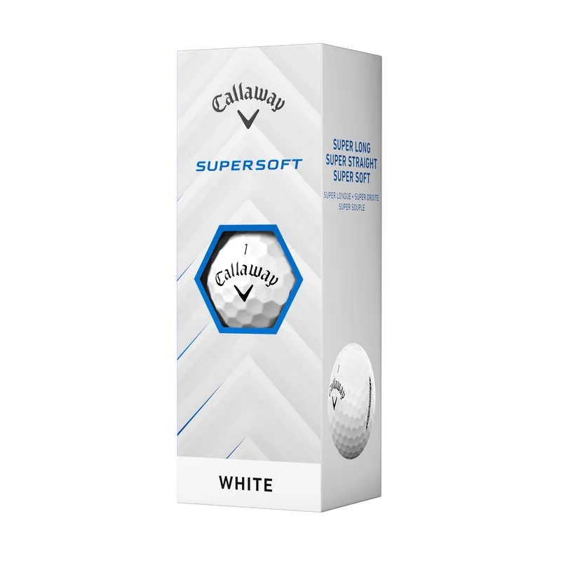 Custom Logo Callaway SuperSoft Golf Balls - White