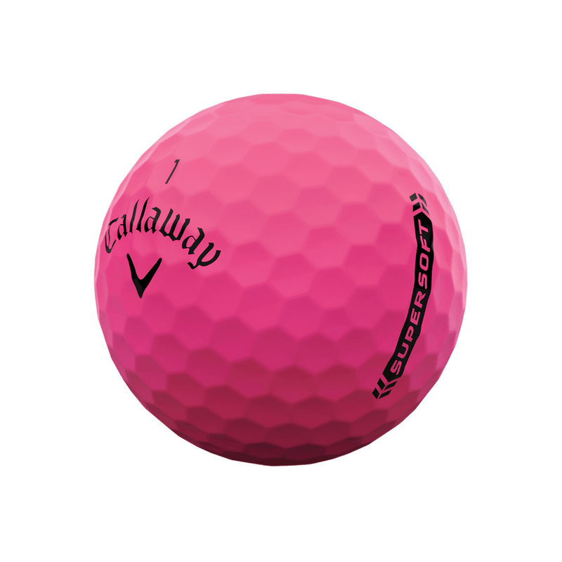 Custom Logo Callaway Supersoft 23 Golf Balls - Pink