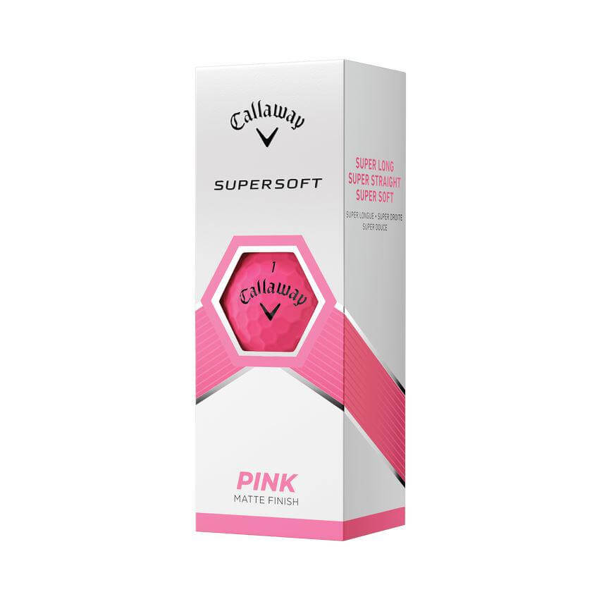 Custom Logo Callaway Supersoft 23 Golf Balls - Pink