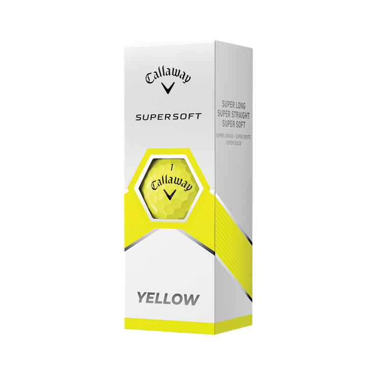 Custom Logo Callaway Supersoft 23 Golf Balls - Yellow