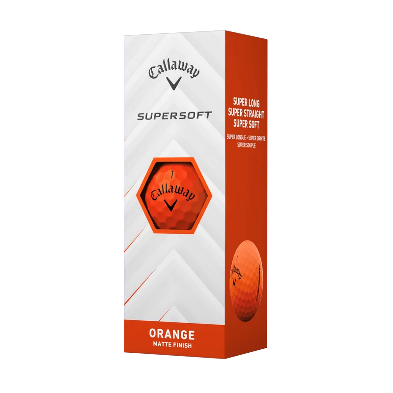 Callaway Supersoft Golf Balls - Matte Orange - 2-Pack