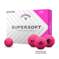 Custom Logo Callaway Supersoft Golf Balls - Matte Pink - 2025