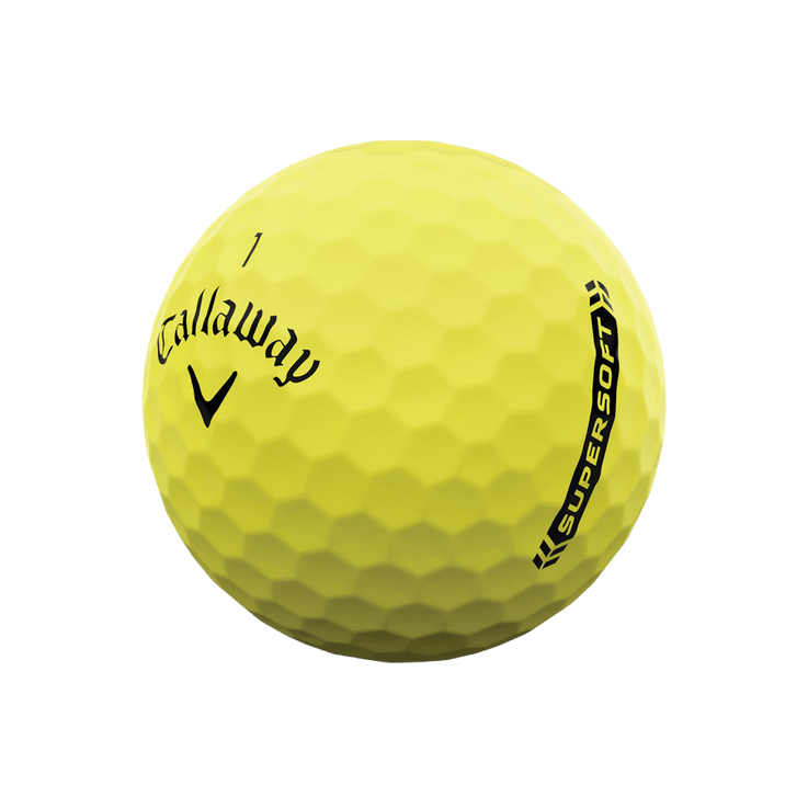 Custom Logo Callaway Supersoft 23 Golf Balls - Yellow