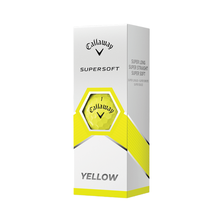 Custom Logo Callaway Supersoft 23 Golf Balls - Yellow