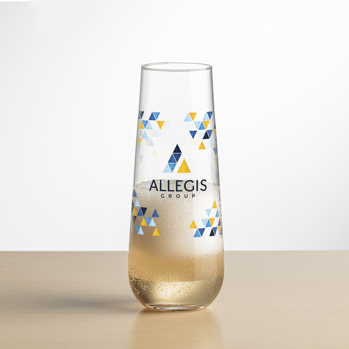 Custom Logo Cannes Stemless Flute - VividPrint™