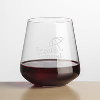 Custom Logo Cannes Stemless Wine - Deep Etch