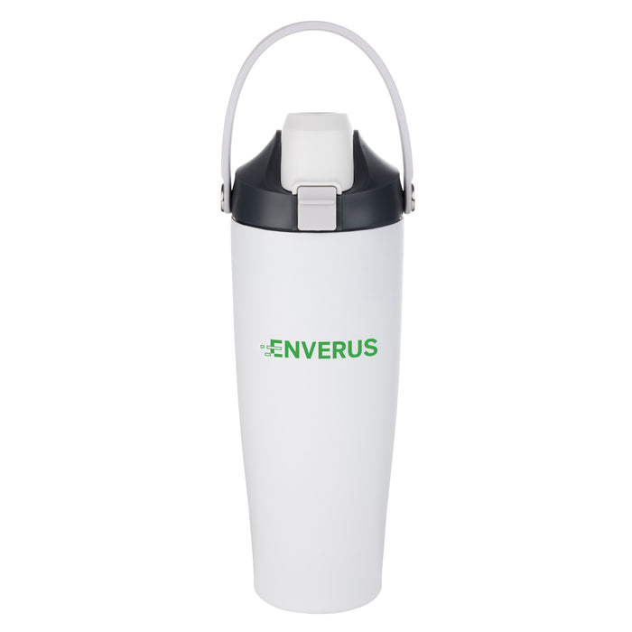 Custom Logo Carraway SS Tumbler w/Carrying Handle - 30oz