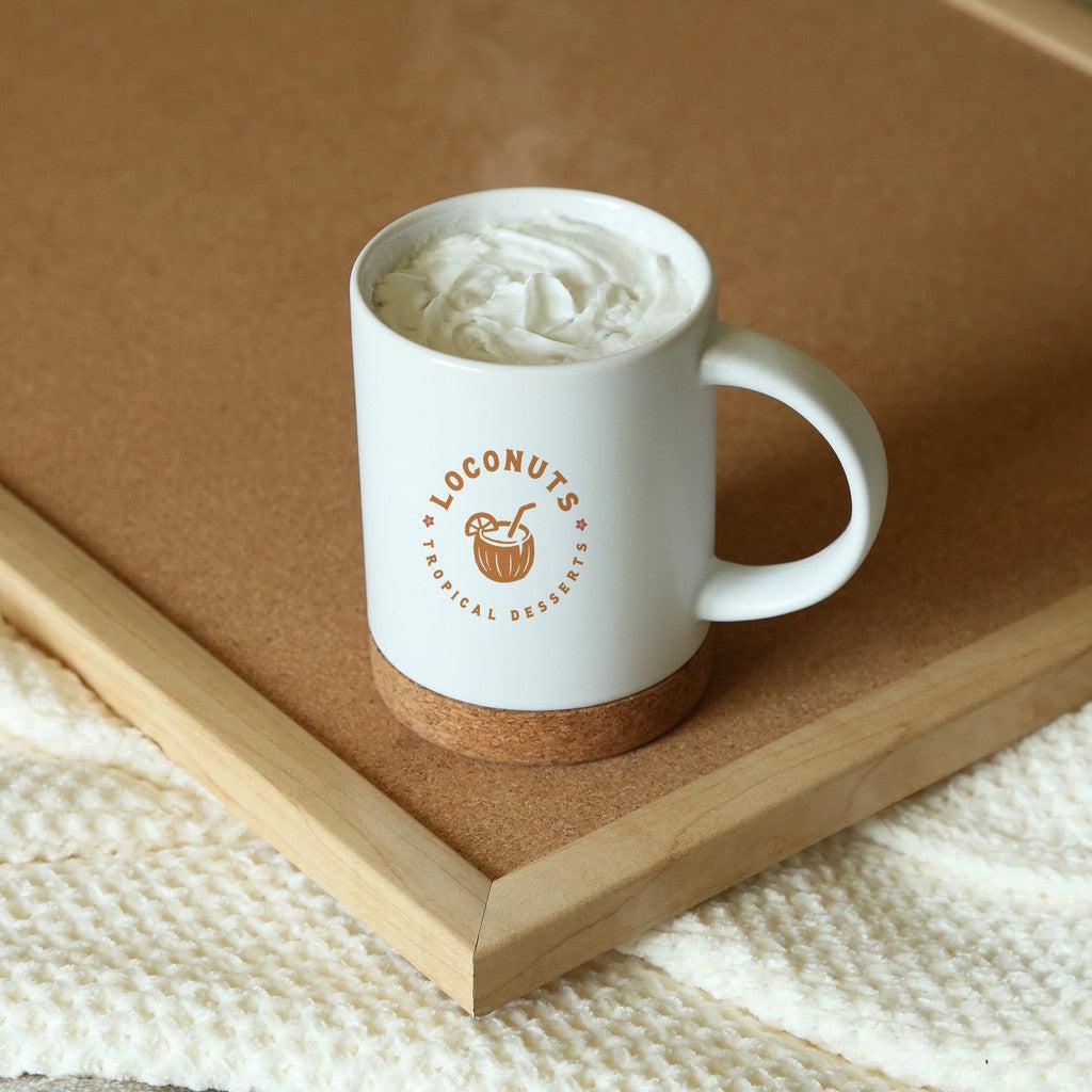Custom Logo Caspian Ceramic Cork Mug 400 Ml.