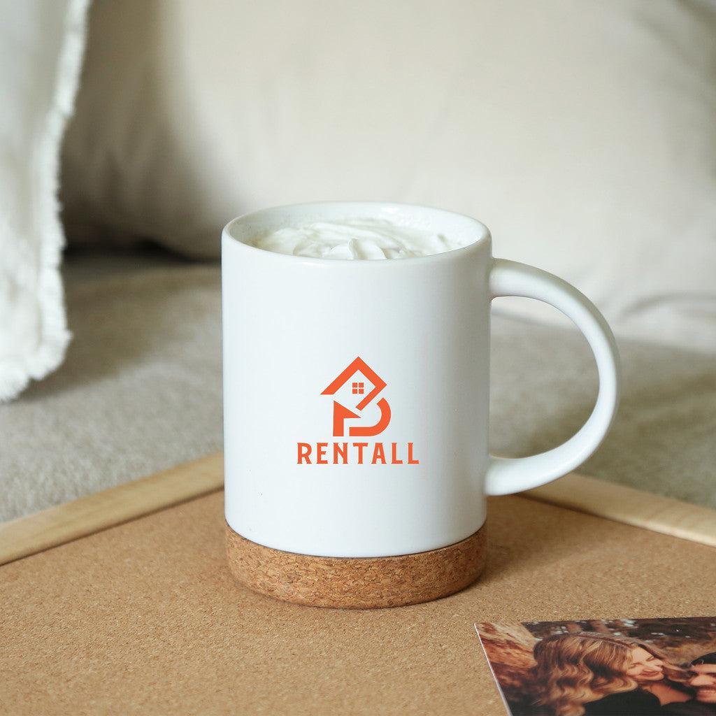 Custom Logo Caspian Ceramic Cork Mug 400 Ml.