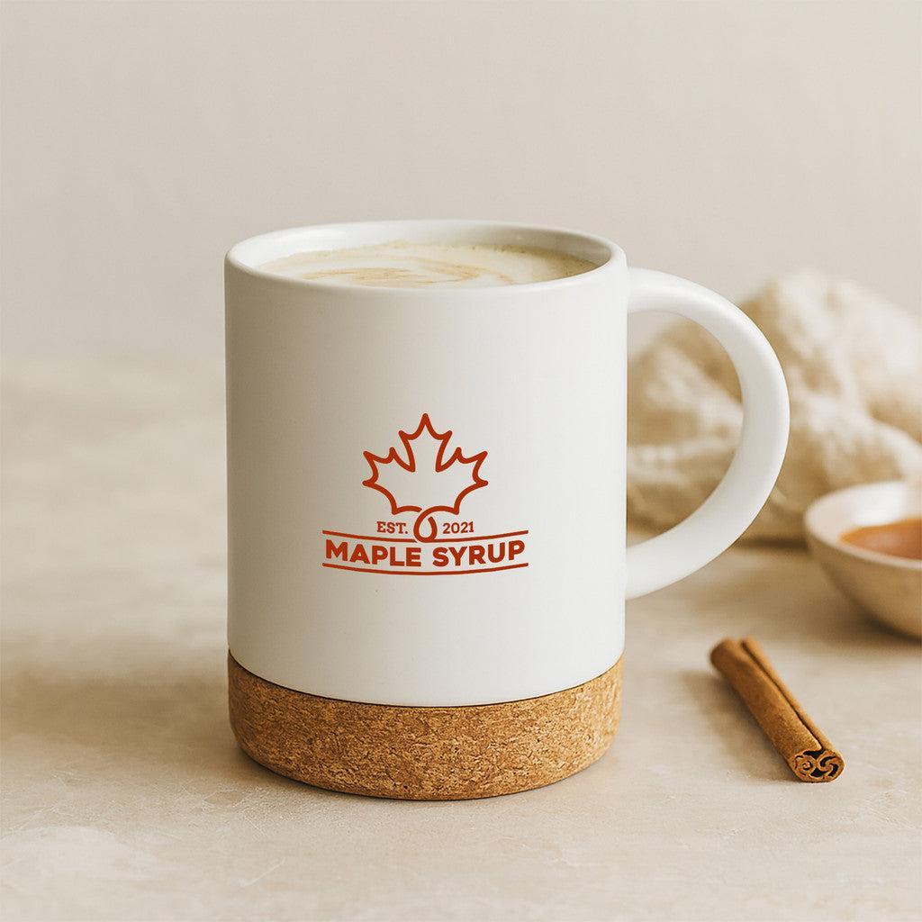 Custom Logo Caspian Ceramic Cork Mug 400 Ml.