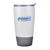 Custom Logo Celosia Double Wall Ceramic Tumbler w/Lid - 12oz