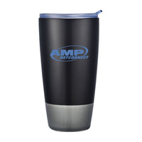 Custom Logo Celosia Double Wall Ceramic Tumbler w/Lid - 12oz