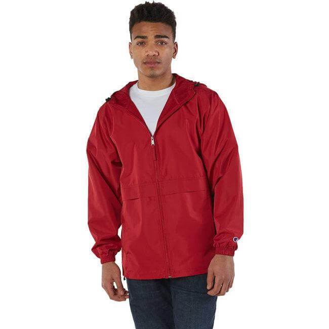 Custom Logo Champion Adult Full-Zip Anorak Jacket - Mens