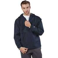Custom Logo Champion Adult Packable Anorak 1/4 Zip Jacket - Mens