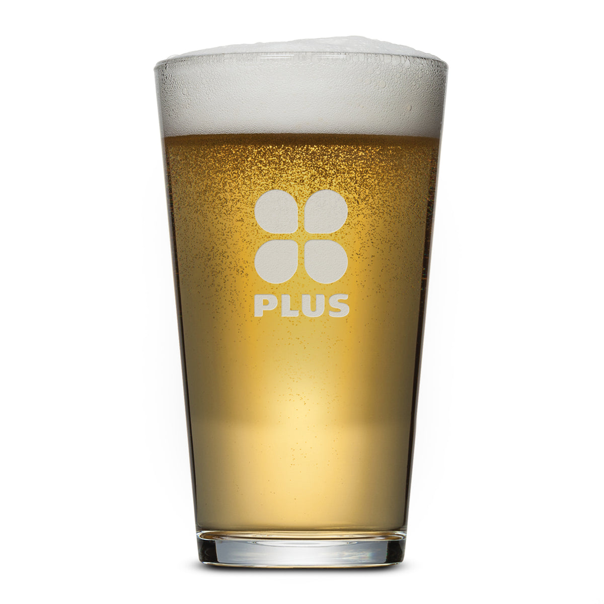 Custom Logo Chelsea Pub Glass - Deep Etch