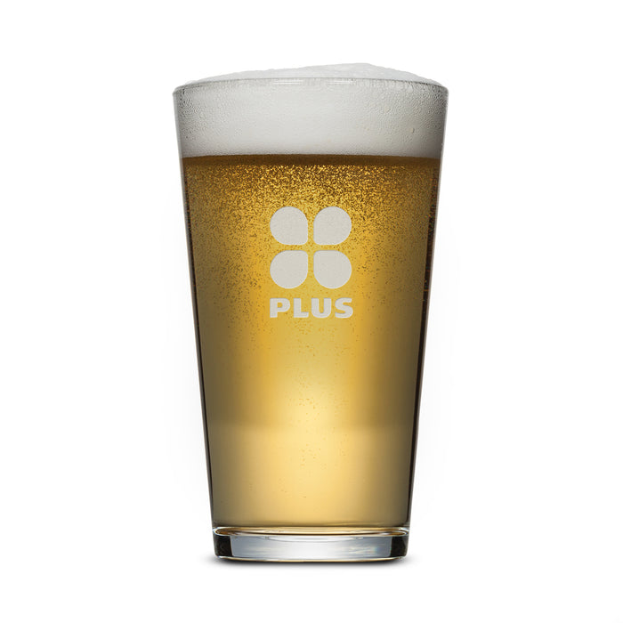 Custom Logo Chelsea Pub Glass - Deep Etch