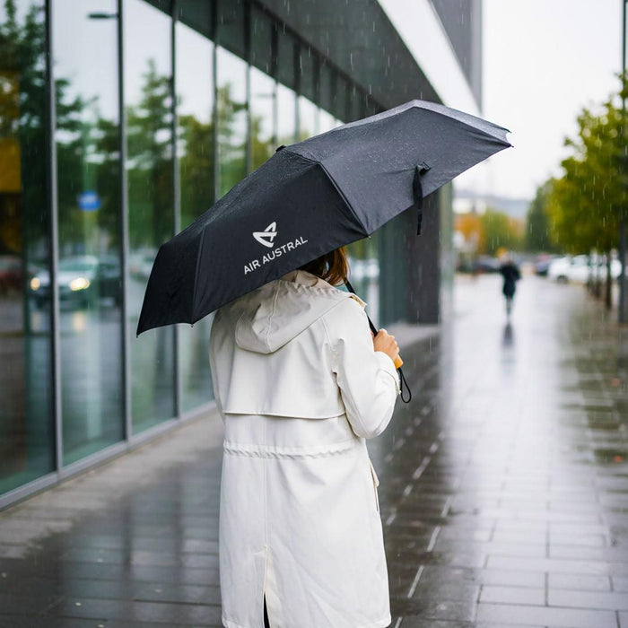 Custom Logo Chocó Compact Bamboo Handle Umbrella