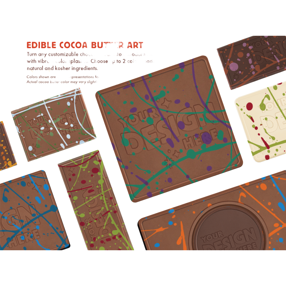 Custom Logo Chocolate Business Card