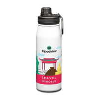 Custom Logo Cienega SS Bottle w/ Twist Chug Lid - 27oz