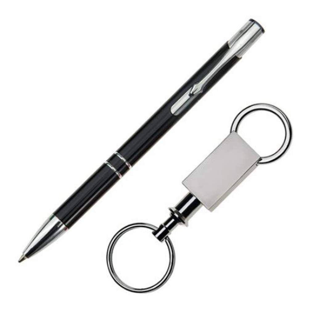 Custom Logo Clicker Pen/Keyring Gift Set