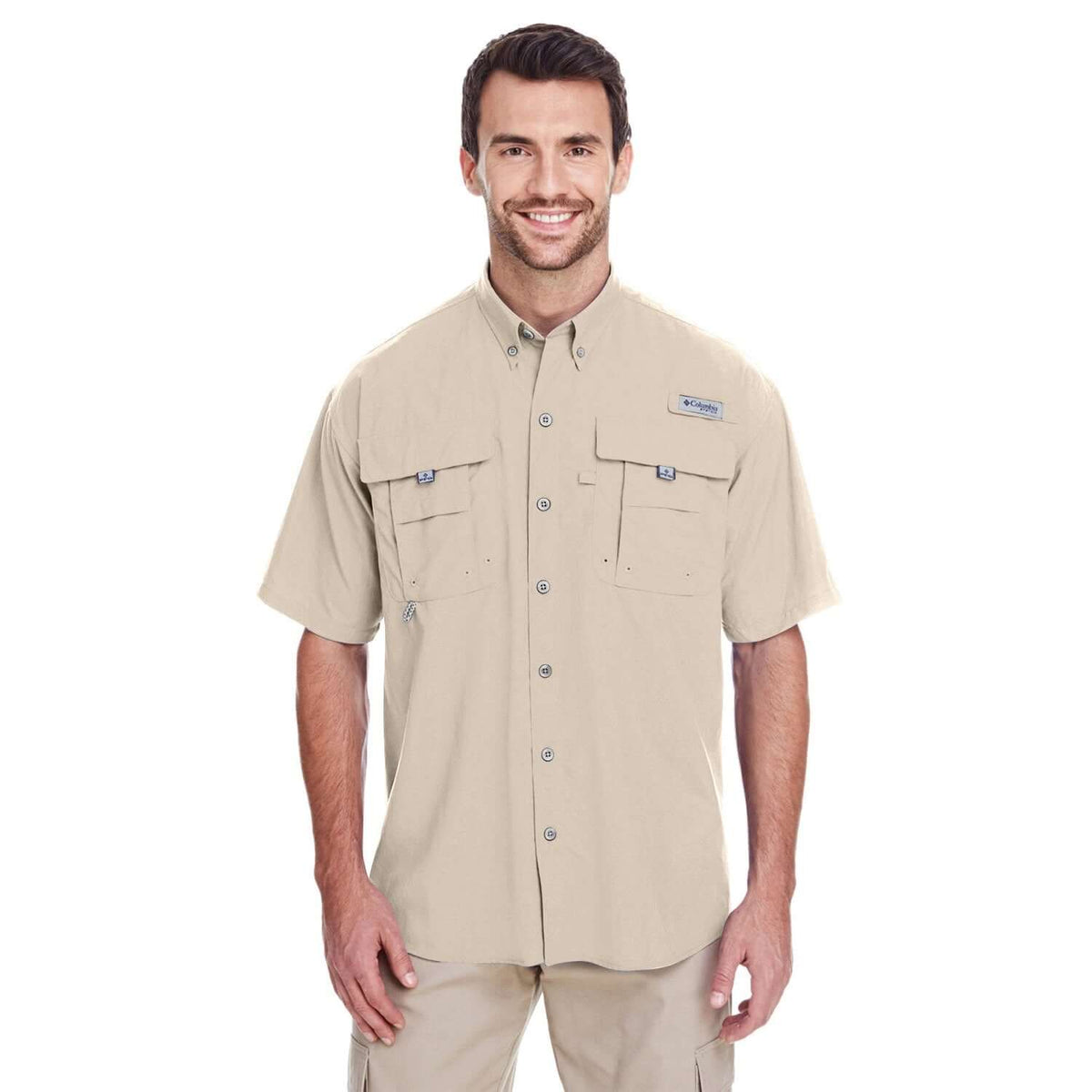 Custom Logo Columbia Bahama™ II Short-Sleeve Shirt - Mens