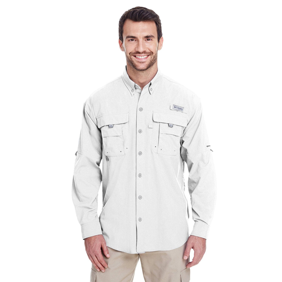 Custom Logo Columbia Bahama™ II Long-Sleeve Shirt - Mens - Embroidery