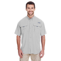 Custom Logo Columbia Bahama™ II Short-Sleeve Shirt - Mens - Embroidery