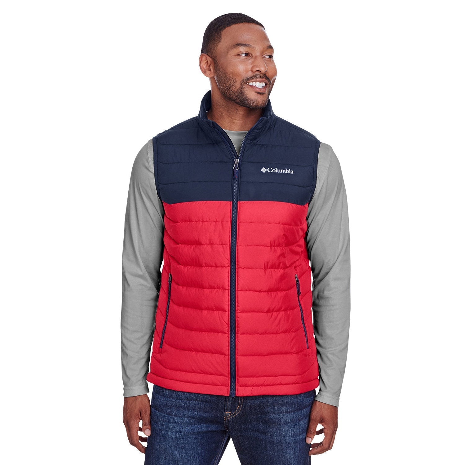 Custom Logo Columbia Men s Powder Lite Vest Mens Embroidery Canada Canadian Pro Shop Online