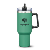 Custom Logo Compeer Handle Travel Mug w/Straw - 40oz