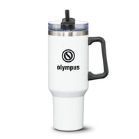 Custom Logo Compeer Handle Travel Mug w/Straw - 40oz