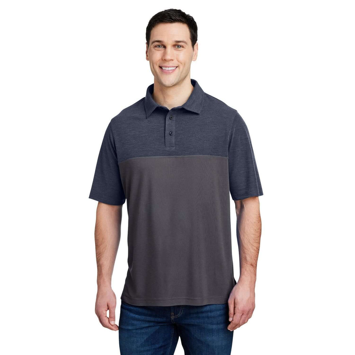 Custom Logo Core365 Men's Fusion ChromaSoft Colorblock Polo - Mens