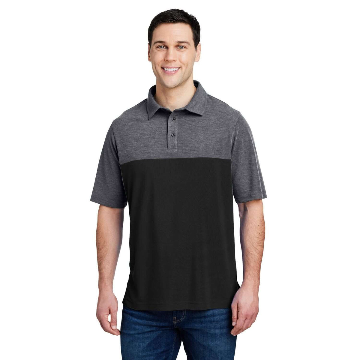 Custom Logo Core365 Men's Fusion ChromaSoft Colorblock Polo - Mens