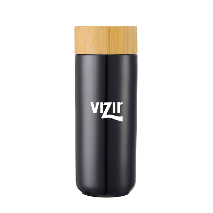 Custom Logo Corsa Double Wall Ceramic Bottle - 10oz