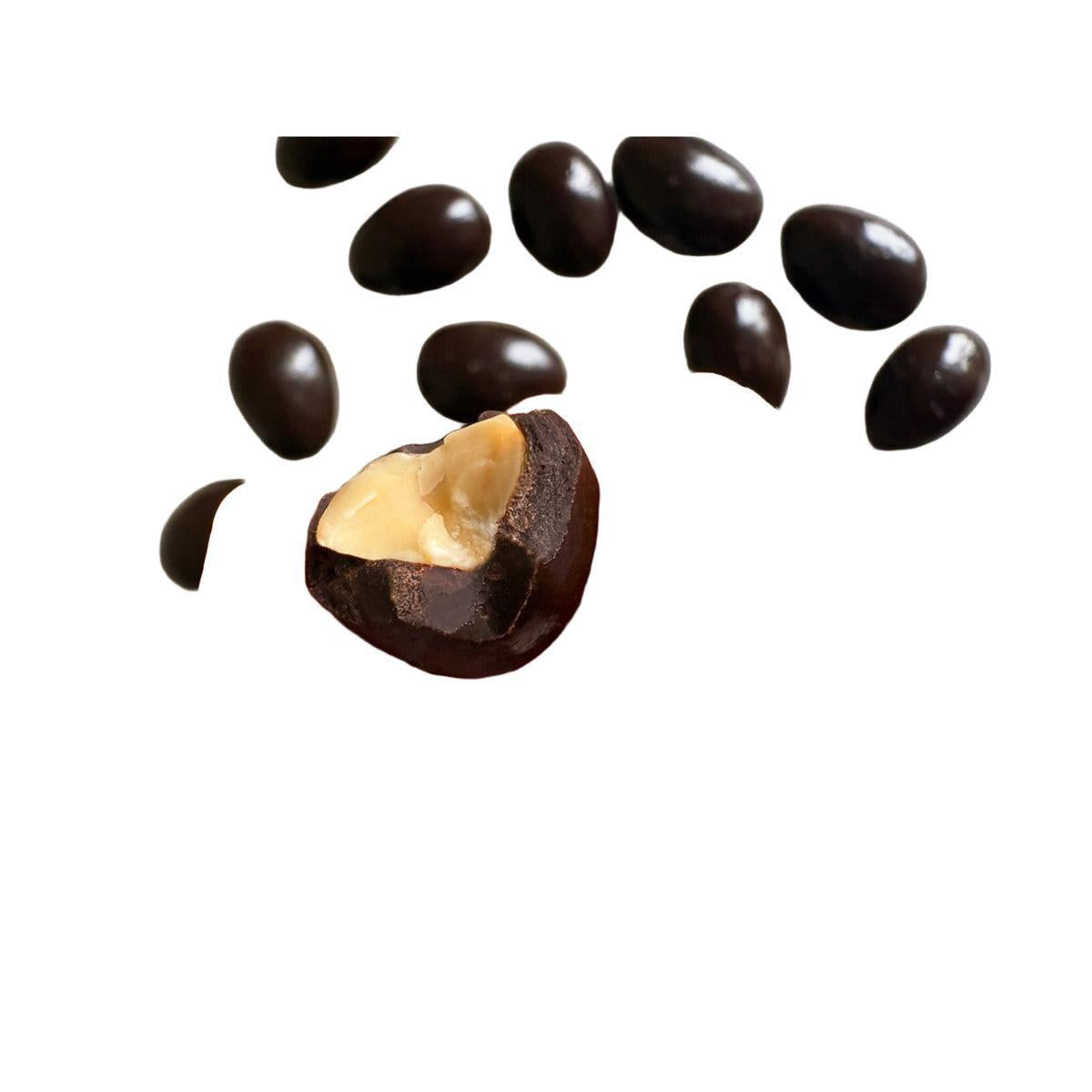 Custom Logo Custom-Lid Chocolate-Covered Nuts Box – 12oz, 4×6
