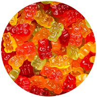 Custom Logo Custom-Lid Gummy Bear Box – 12oz, 4×6