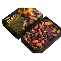 Custom Logo Custom-Lid Trail Mix Box – 12oz, 4×6