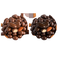 Custom Logo Custom-Sleeve Chocolate-Covered Almond Cube – 8 oz, Full Color Wrap