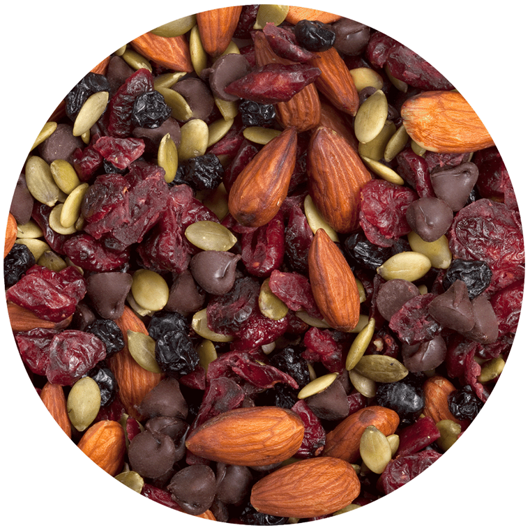 Custom Logo Custom-Sleeve Trail Mix Cube – 8oz, Full Color Wrap