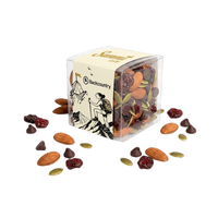 Custom Logo Custom-Sleeve Trail Mix Cube – 8oz, Full Color Wrap