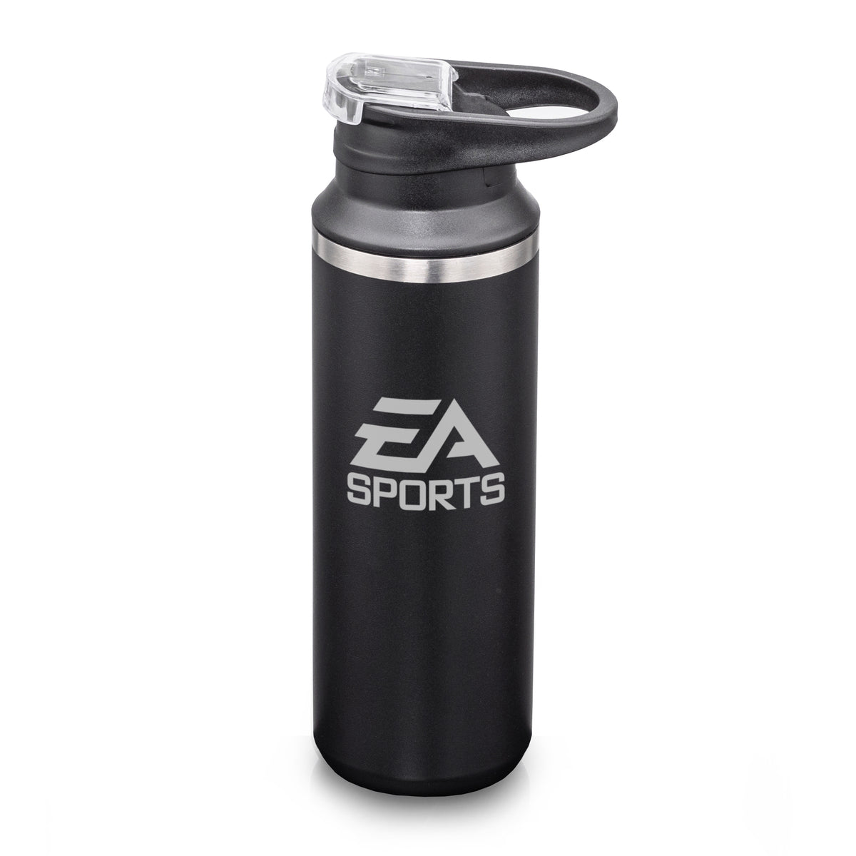 Custom Logo Della SS Water Bottle w/Handle & Flip Top - 17oz