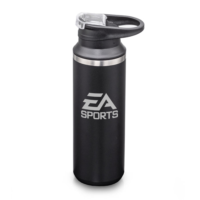 Custom Logo Della SS Water Bottle w/Handle & Flip Top - 17oz