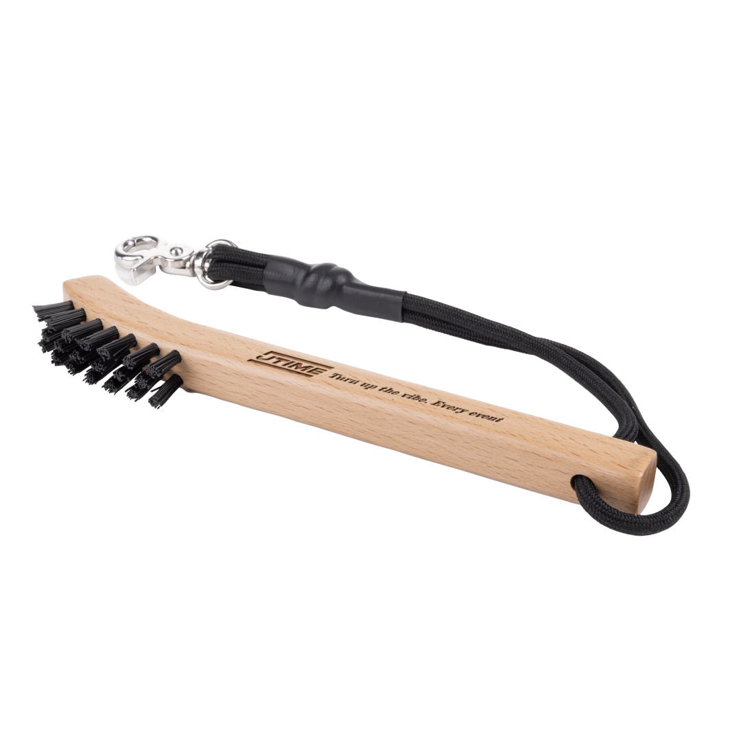 Custom Logo Deodar Beech Wood Golf Club Brush Cleaner w/Clip