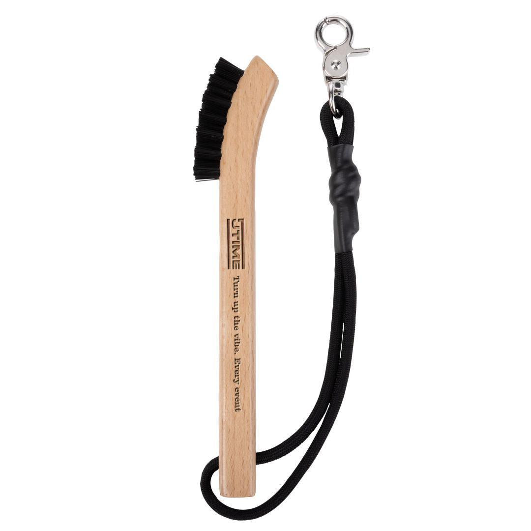 Custom Logo Deodar Beech Wood Golf Club Brush Cleaner w/Clip