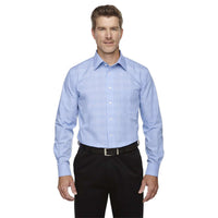 Custom Logo Devon & Jones Crown Woven Collection™ Glen Plaid - Mens