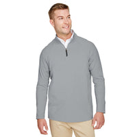Custom Logo Devon & Jones CrownLux Performance™ Men's Clubhouse Micro-Stripe Quarter-Zip - Mens