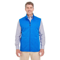 Custom Logo Devon & Jones Newbury Mélange Fleece Vest - Mens